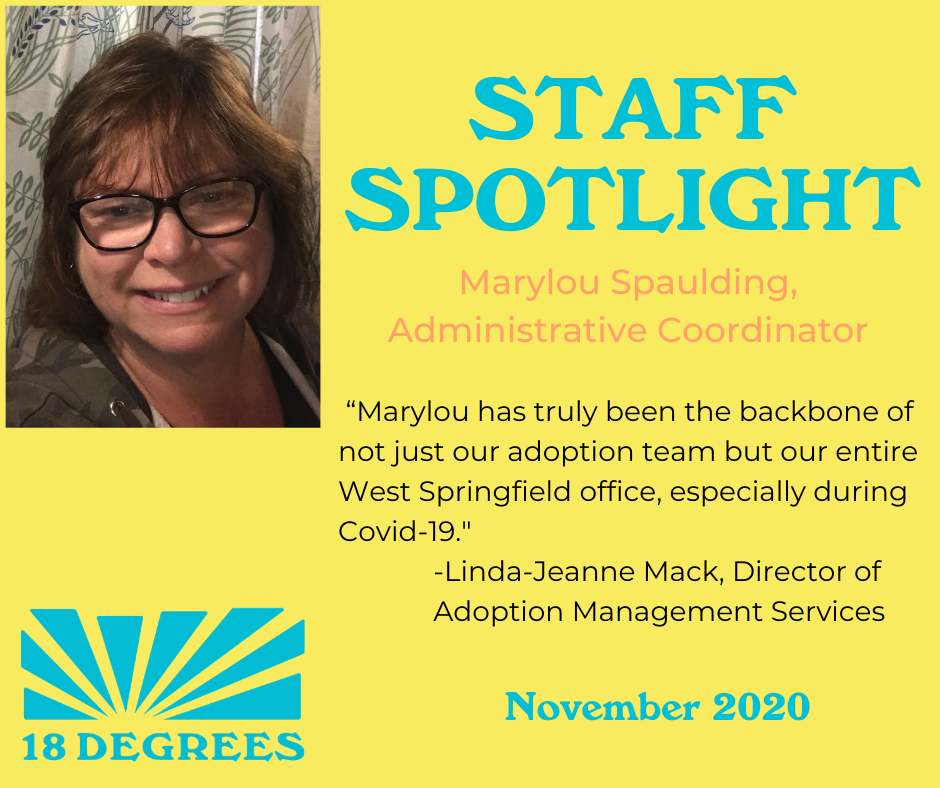 Staff Spotlight, November 2020: Marylou Spaulding
