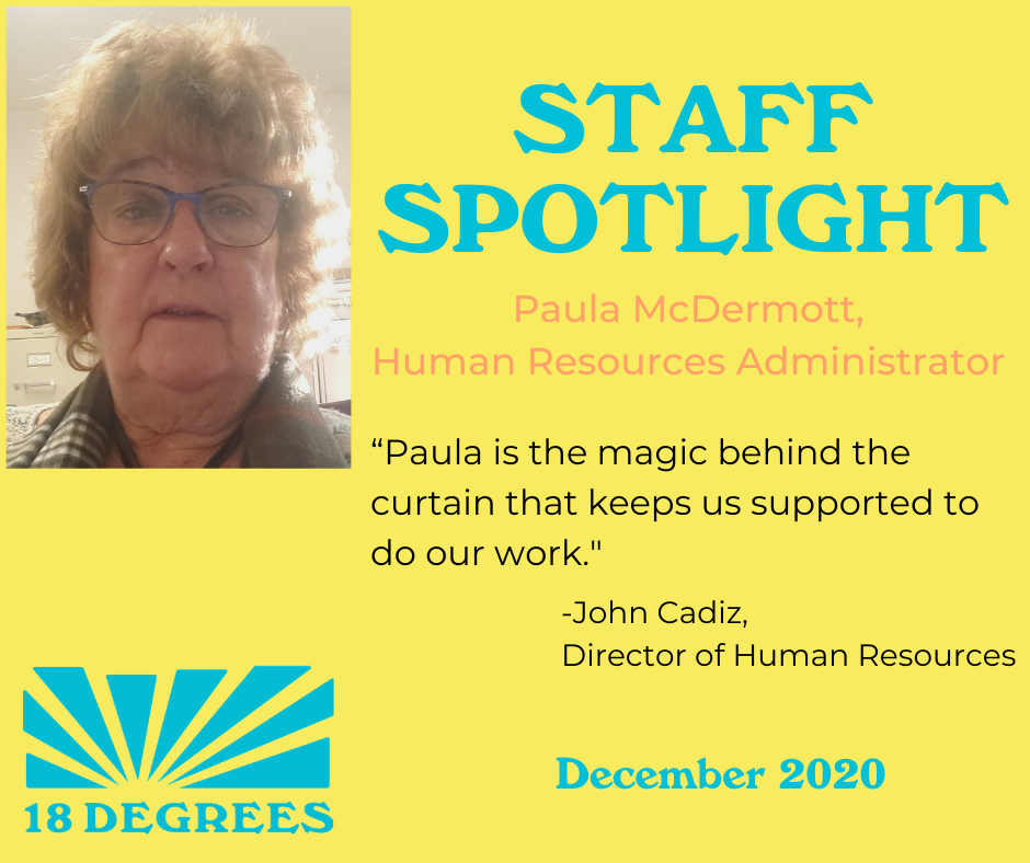 Staff Spotlight, December 2020: Paula McDermott