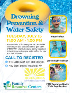 Drowning Prevention & Water Safety Presentation @ 18 Degrees Family Resource Center